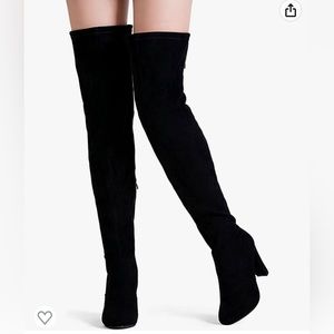 Vepose Women's  Thigh High Over The Knee Boots Suede Long
Boot with Inner Zipper